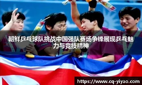 朝鲜乒乓球队挑战中国强队赛场争锋展现乒乓魅力与竞技精神