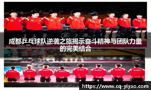 成都乒乓球队逆袭之旅揭示奋斗精神与团队力量的完美结合